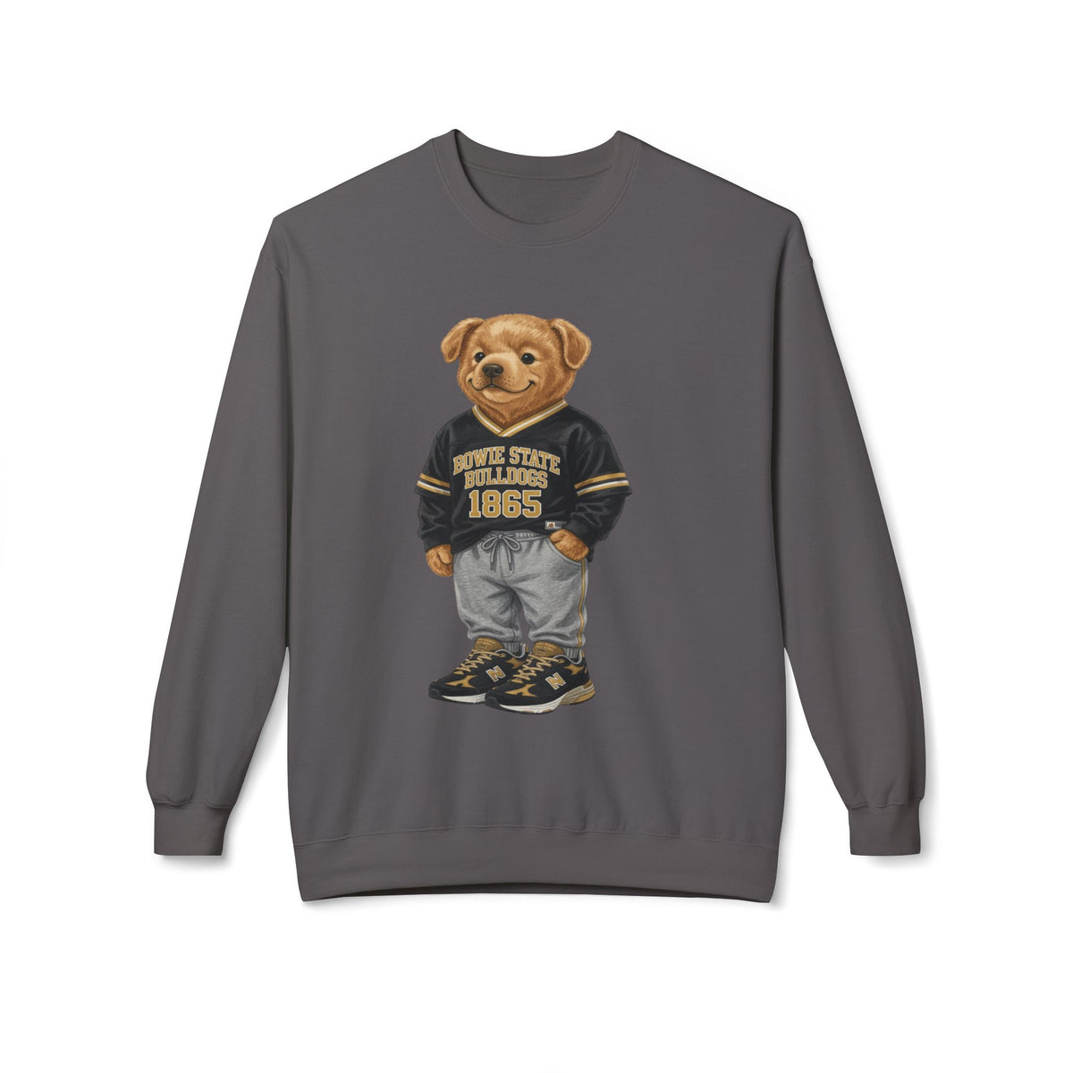 Bowie State Bulldogs Mascot Character- HBCU Polo Bear sweatshirt