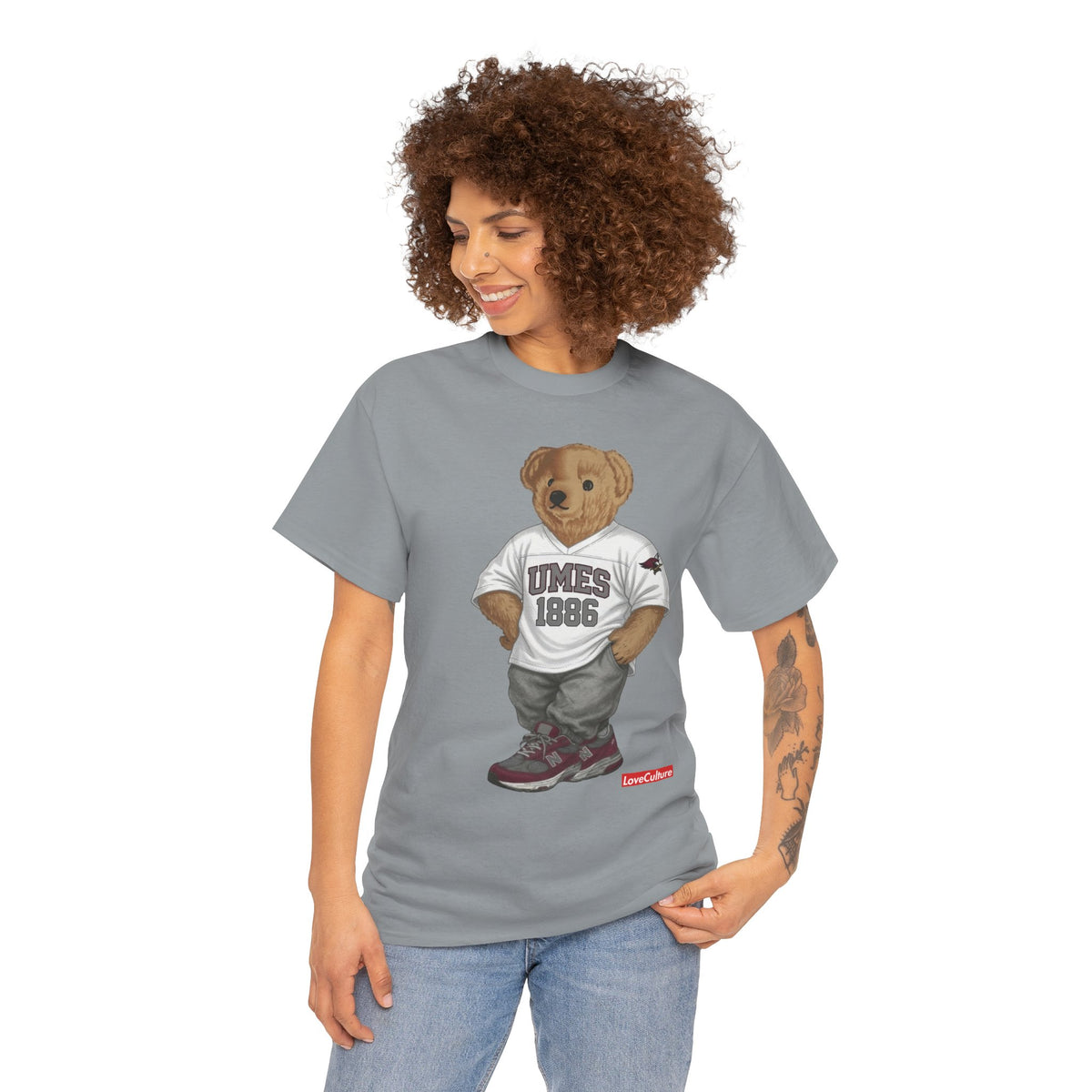 UMES Bear Mascot Tee | Teddy Bear Graphic T-Shirt, UMES 1886 Sweatshirt Style, Maryland Eastern Shore