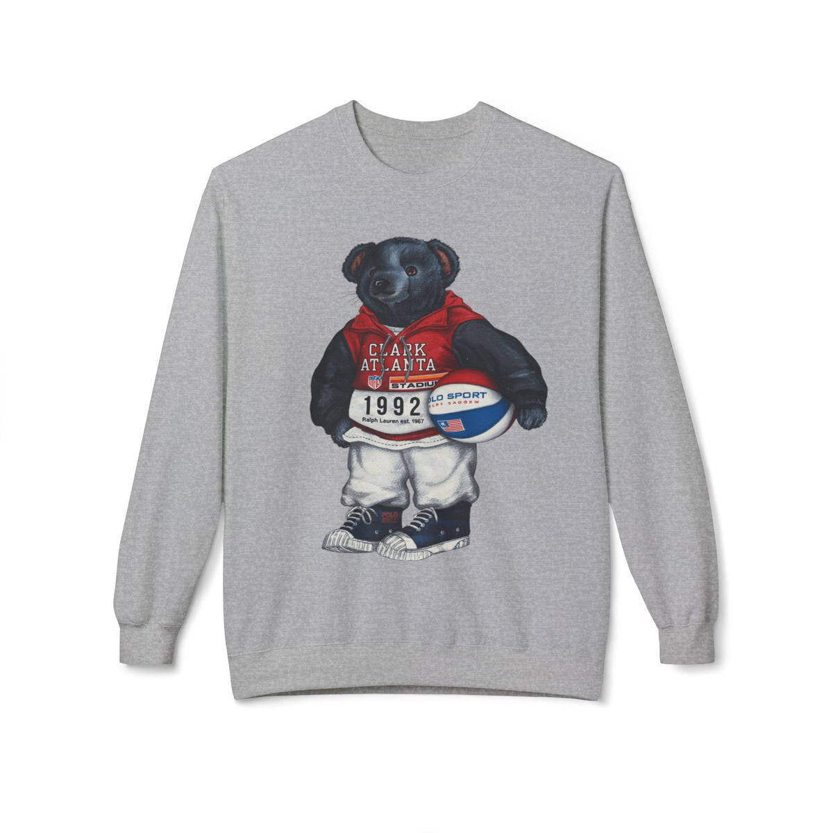 Clark Atlanta Bear Mascot- HBCU Polo Bear sweatshirt