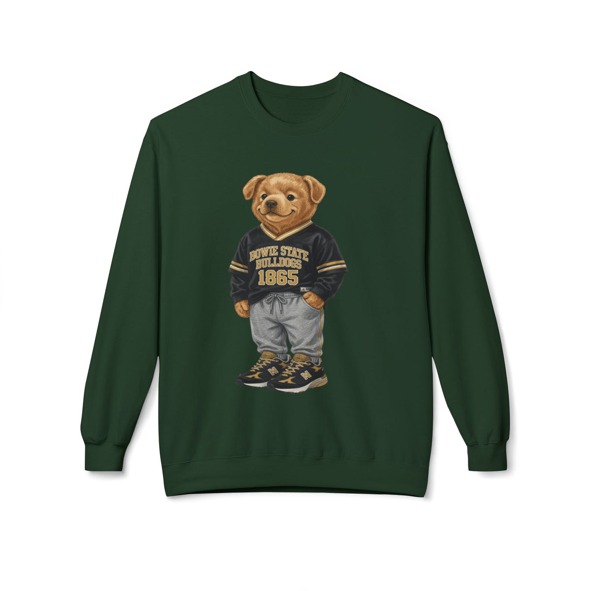 Bowie State Bulldogs Mascot Character- HBCU Polo Bear sweatshirt