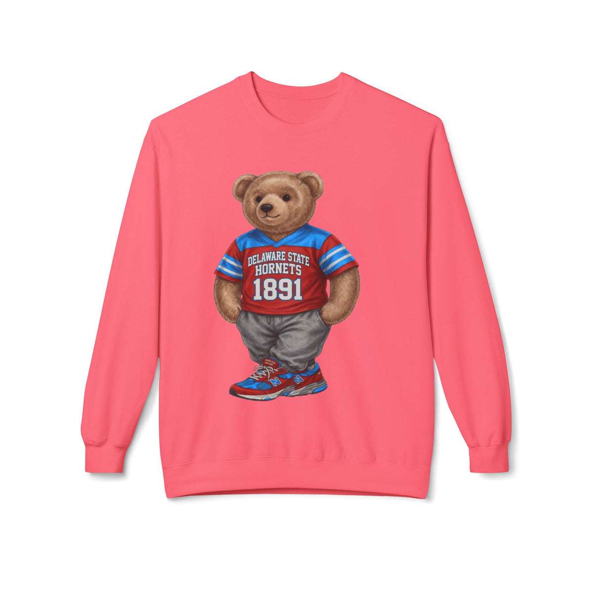 Delaware State Hornets Mascot Bear- HBCU Polo Bear sweatshirt