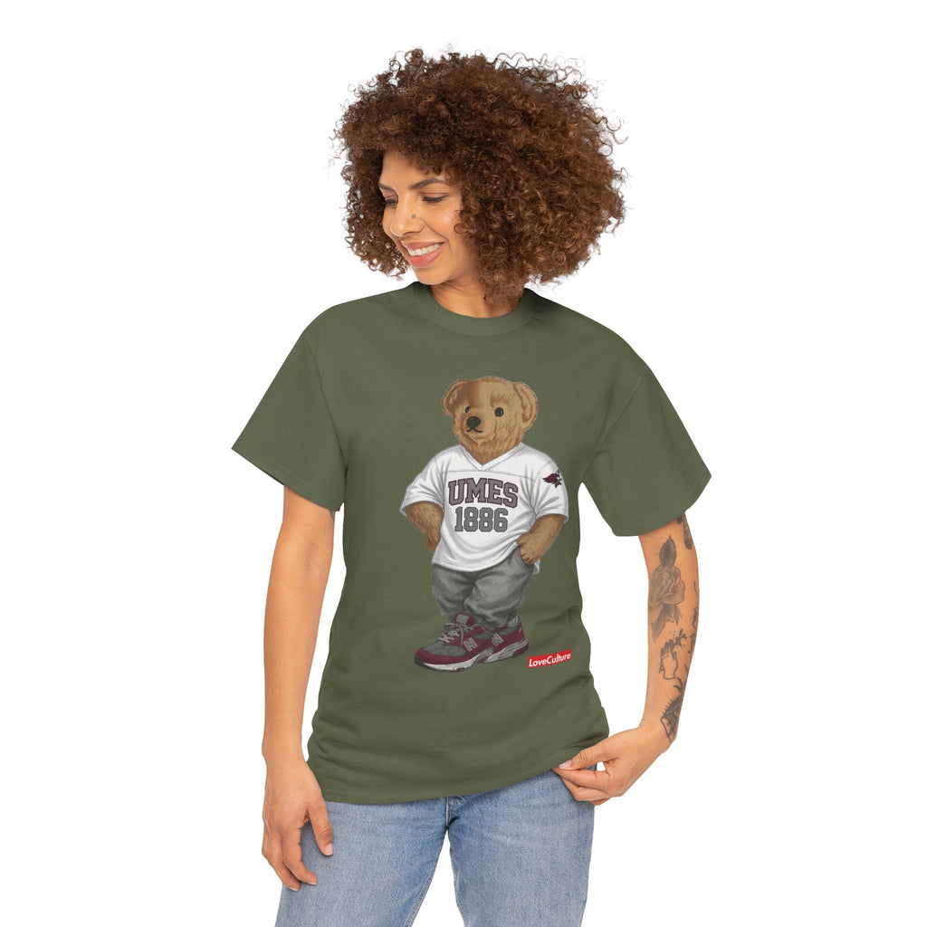 UMES Bear Mascot Tee | Teddy Bear Graphic T-Shirt, UMES 1886 Sweatshirt Style, Maryland Eastern Shore