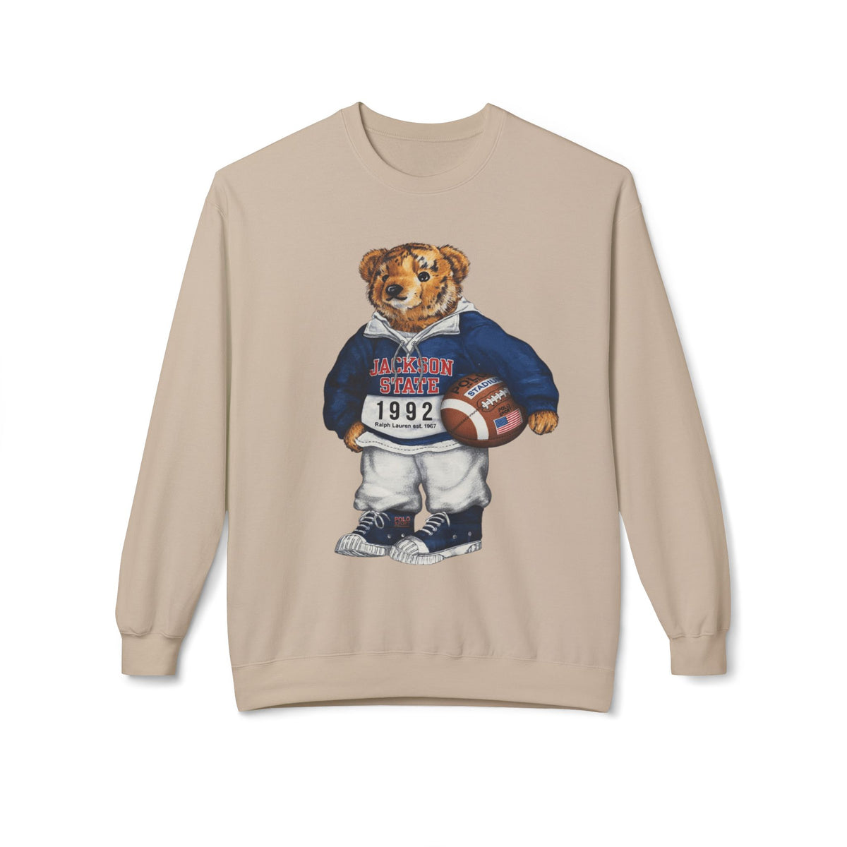Jackson State Bear Mascot- HBCU Polo Bear sweatshirt