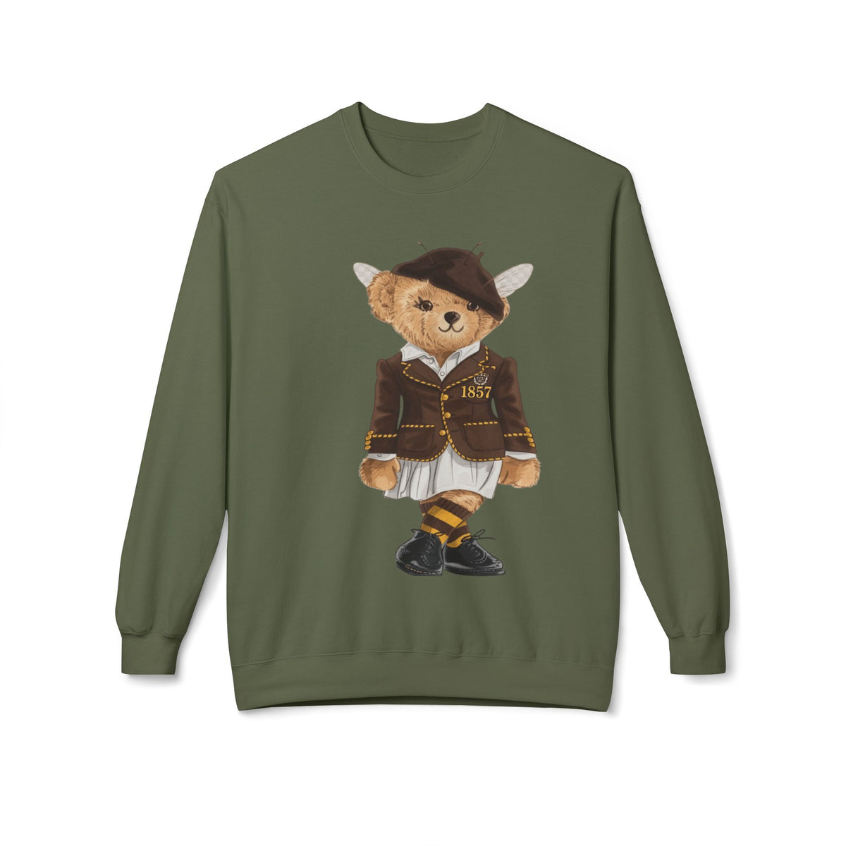 Harris–Stowe HBCU Lady Bear Sweatshirt | HSSU Hornets Teddy | Black Gold Heritage Crew | Yards & Dorms