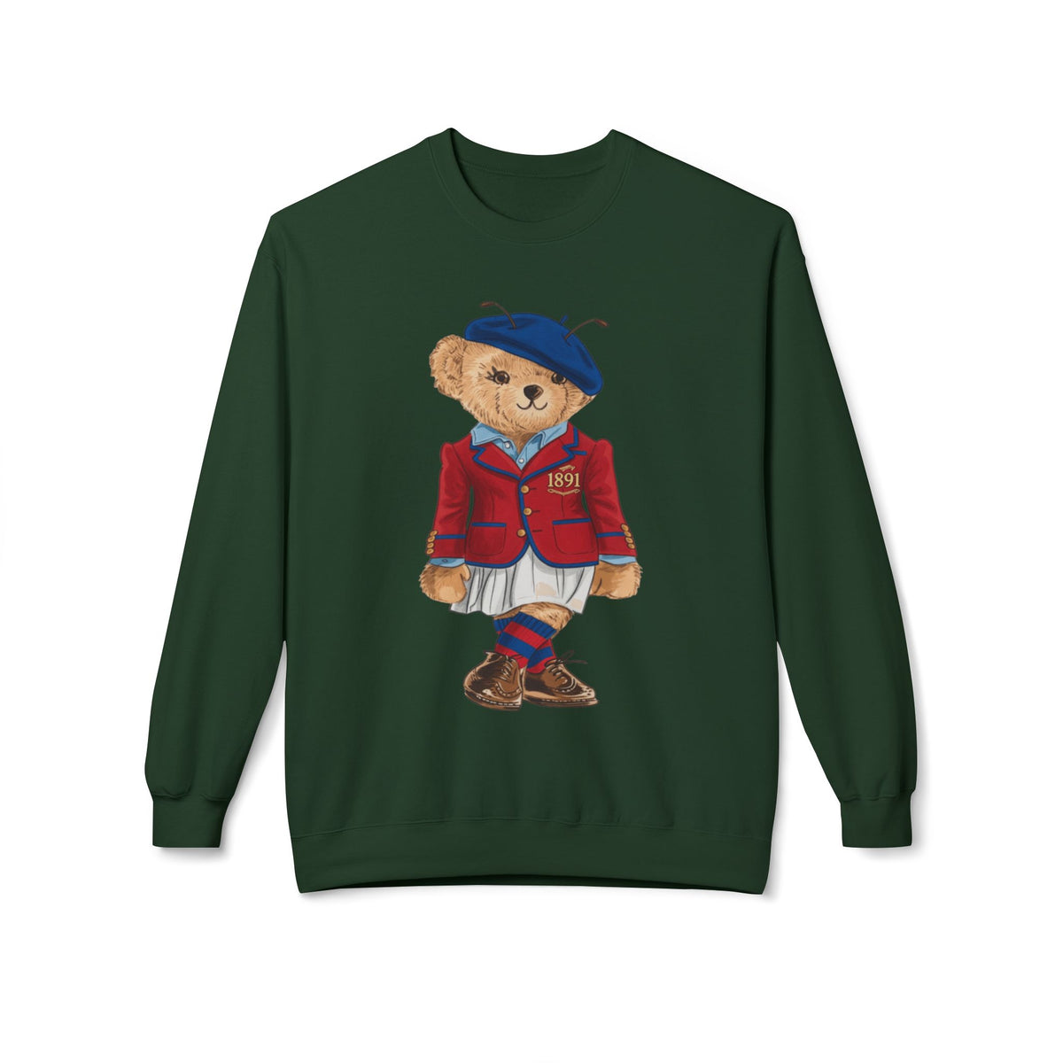 Vintage Teddy Bear in 1891 Sporting Attire- HBCU Polo Bear sweatshirt