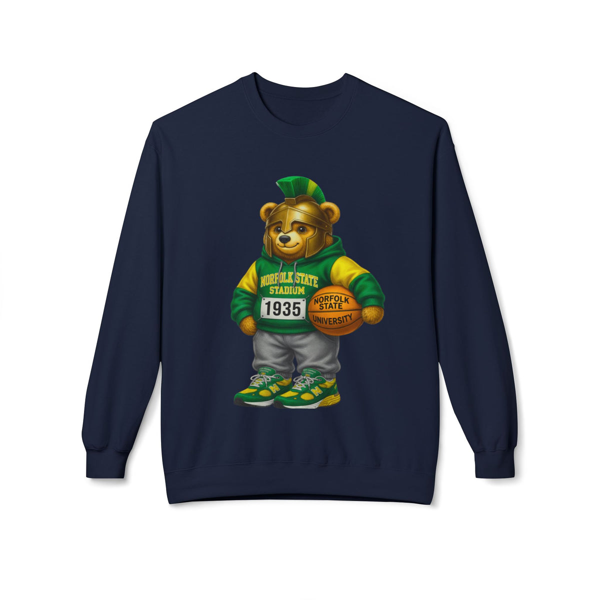 Norfolk State Trojan Bear HBCU Polo Bear sweatshirt