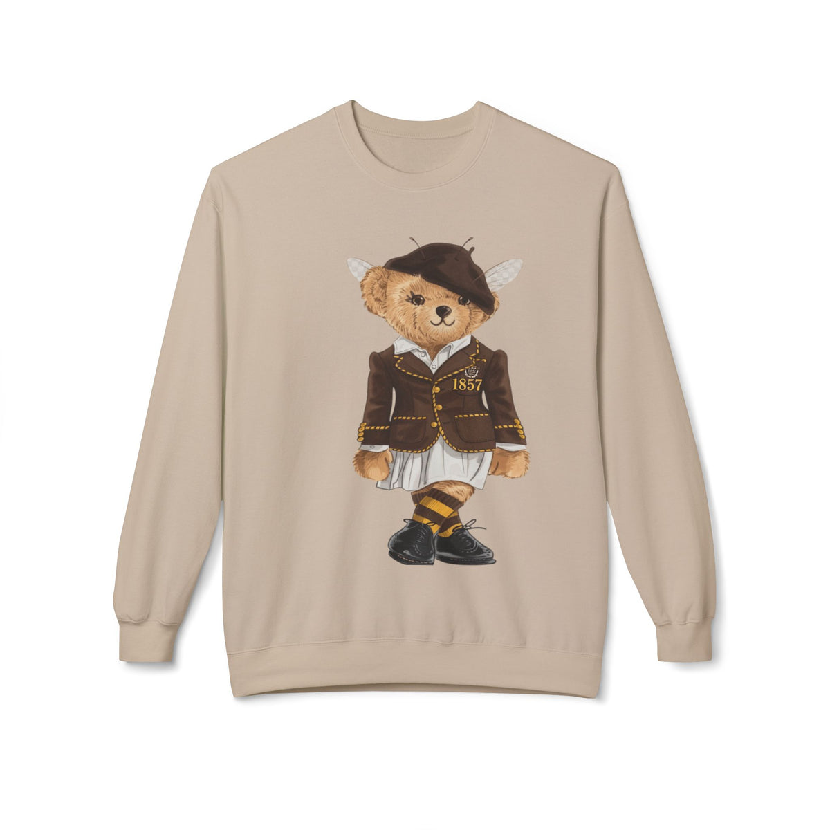 Harris–Stowe HBCU Lady Bear Sweatshirt | HSSU Hornets Teddy | Black Gold Heritage Crew | Yards & Dorms