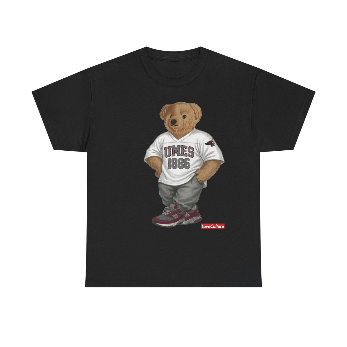 UMES Bear Mascot Tee | Teddy Bear Graphic T-Shirt, UMES 1886 Sweatshirt Style, Maryland Eastern Shore