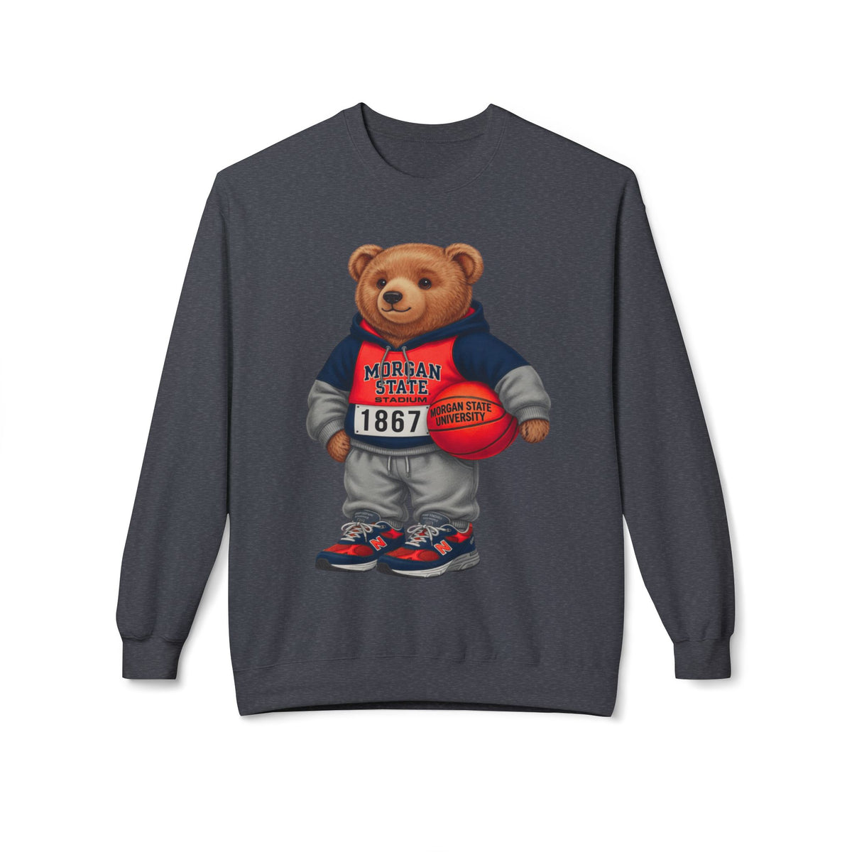 Morgan State Bear Mascot- HBCU Polo Bear sweatshirt