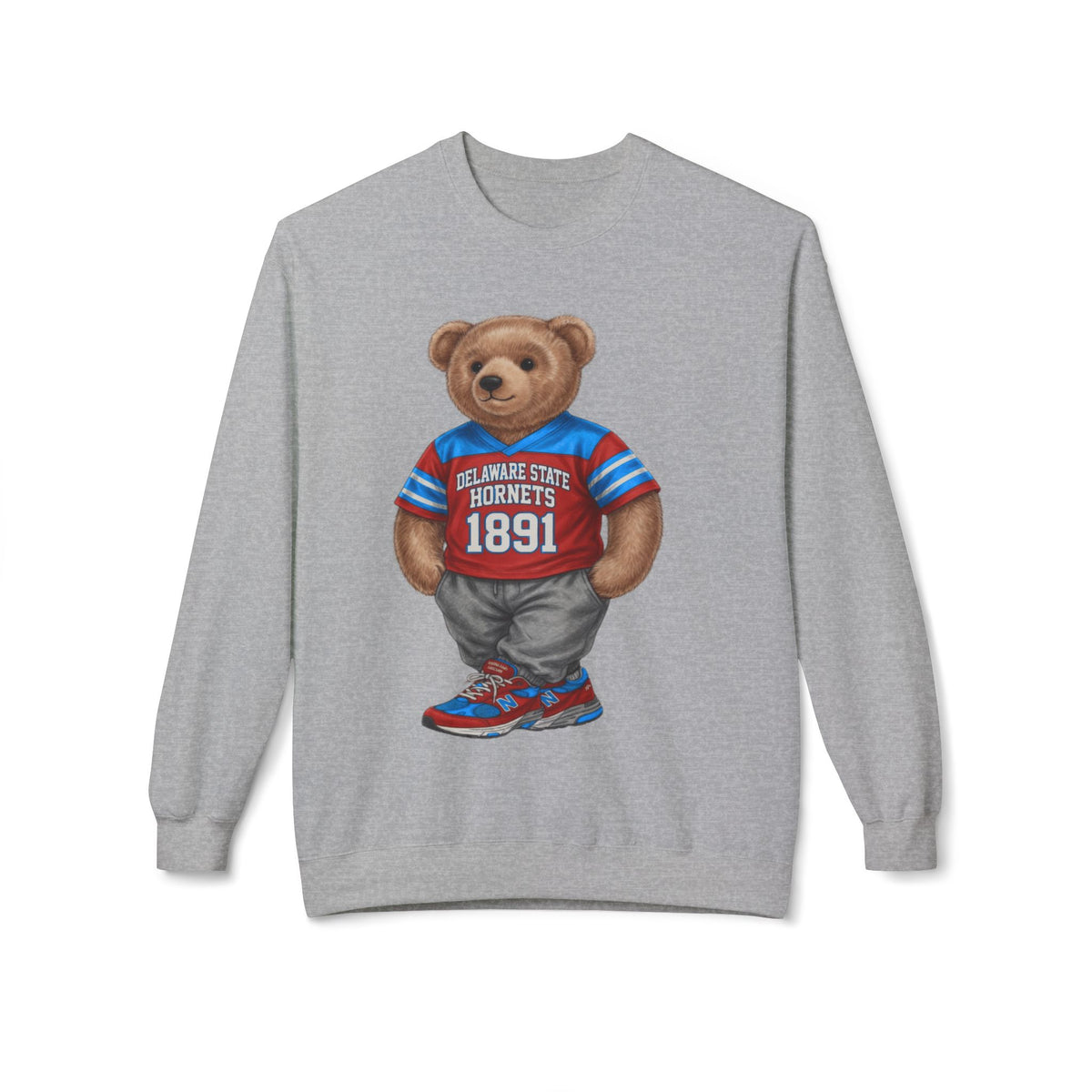 Delaware State Hornets Mascot Bear- HBCU Polo Bear sweatshirt