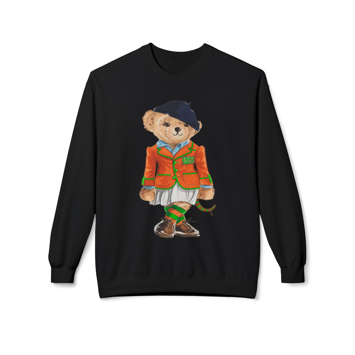 FAMU Polo Bear Sweatshirt | HBCU Teddy Bear Crewneck