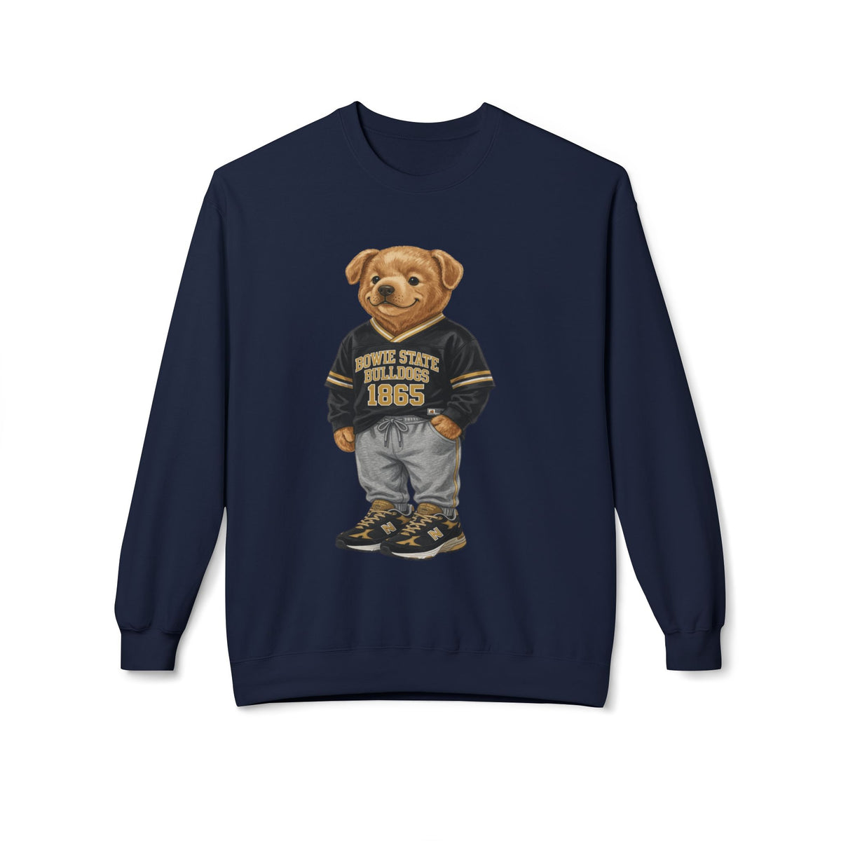 Bowie State Bulldogs Mascot Character- HBCU Polo Bear sweatshirt