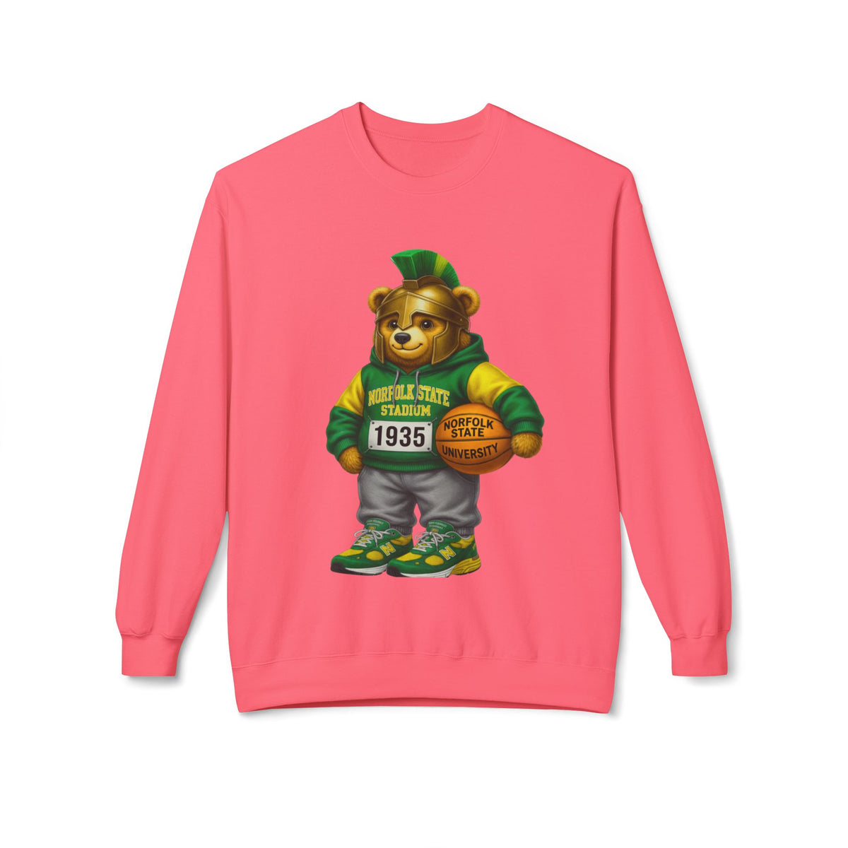 Norfolk State Trojan Bear HBCU Polo Bear sweatshirt