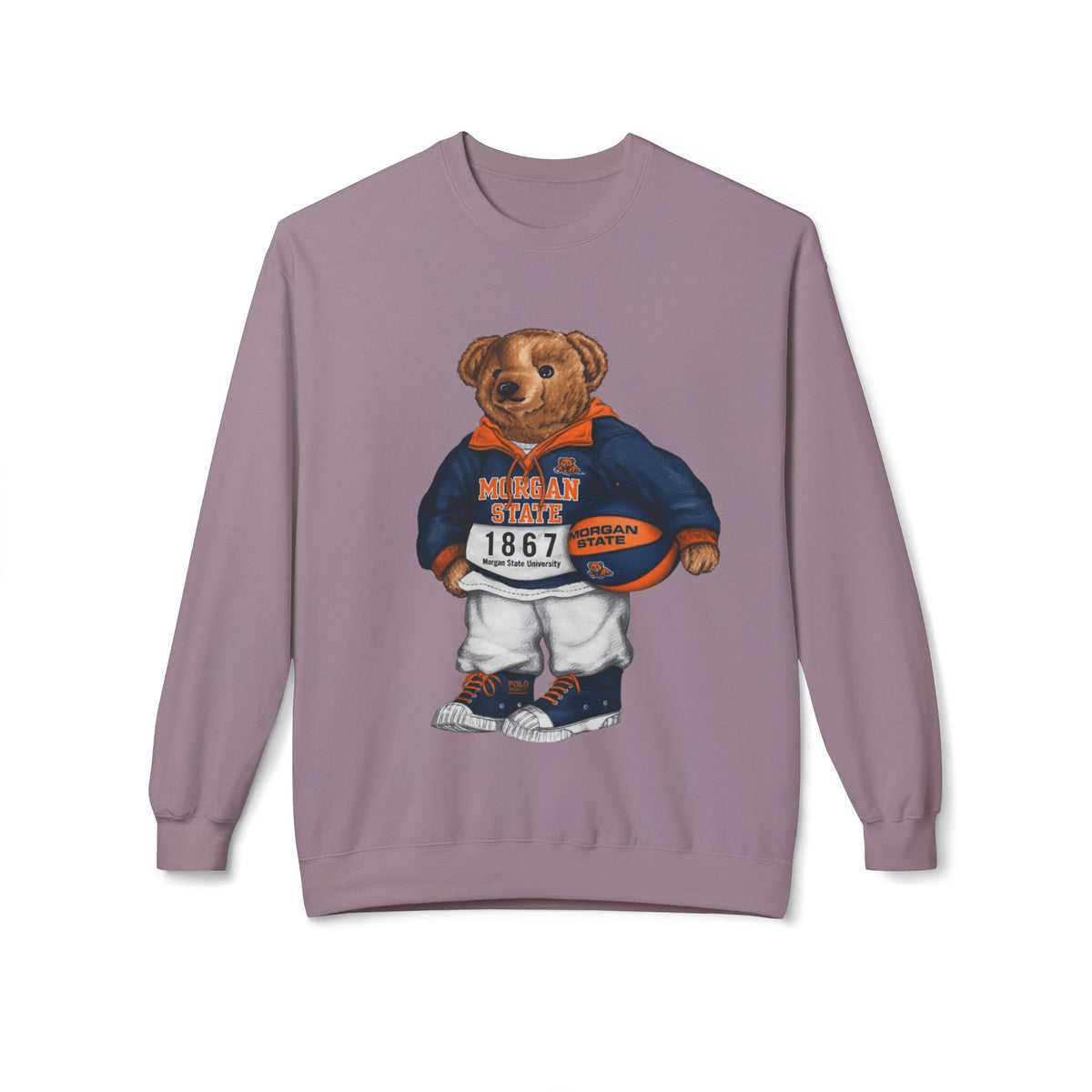 Morgan State University Mascot Bear- HBCU Polo Bear sweatshirt