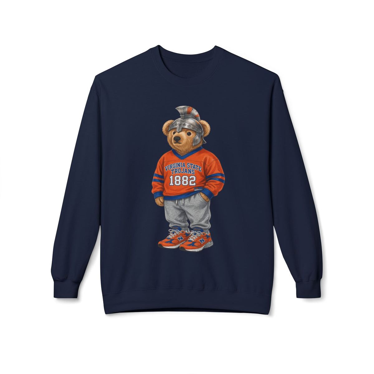 Trojan Bear Mascot- HBCU Polo Bear sweatshirt