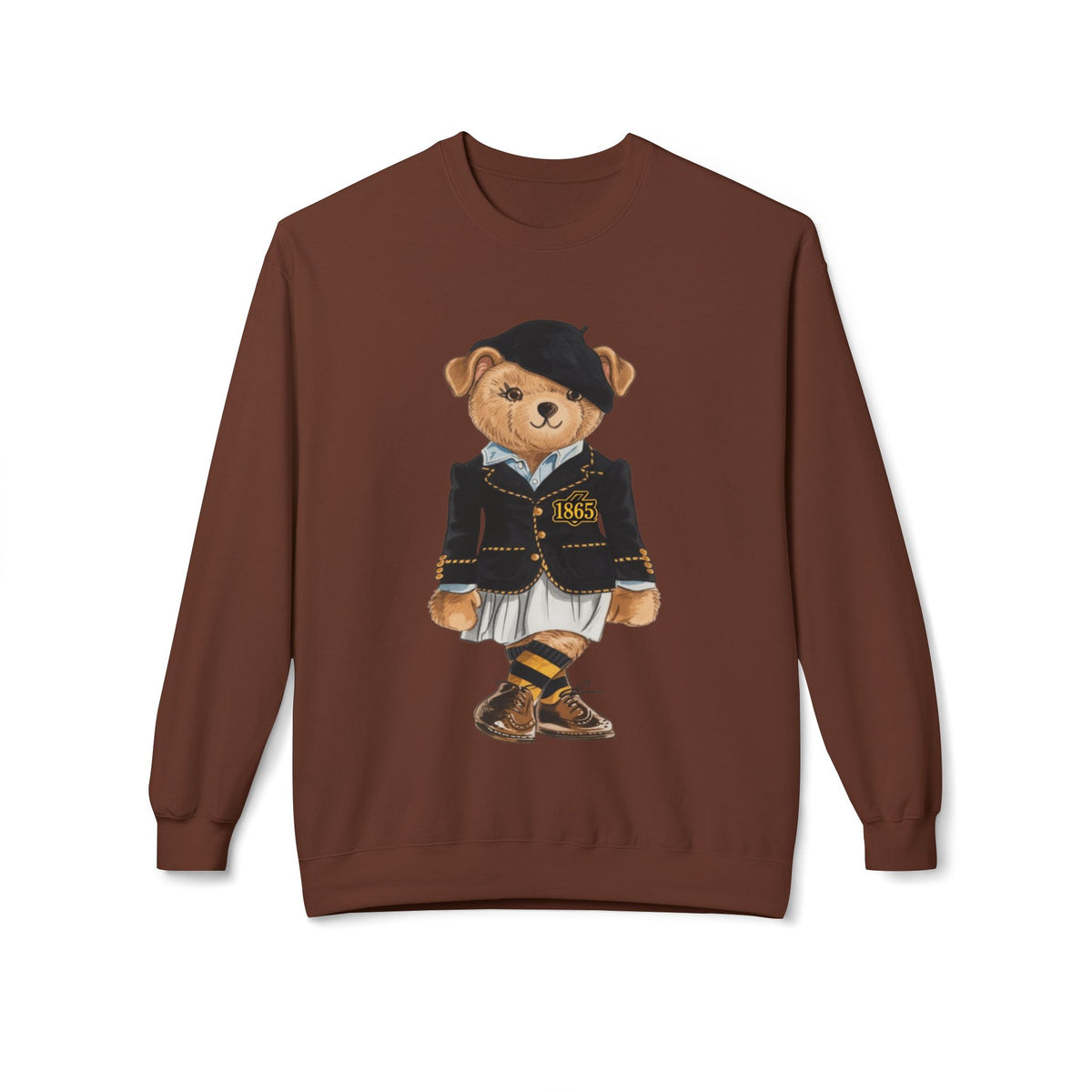 Bowie State Lady Teddy Bear Mascot- HBCU Polo Bear sweatshirt