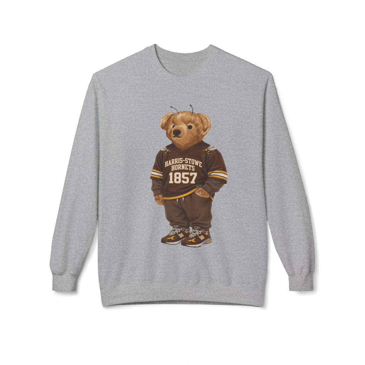 Harris-Stowe Hornets Mascot- HBCU Polo Bear sweatshirt
