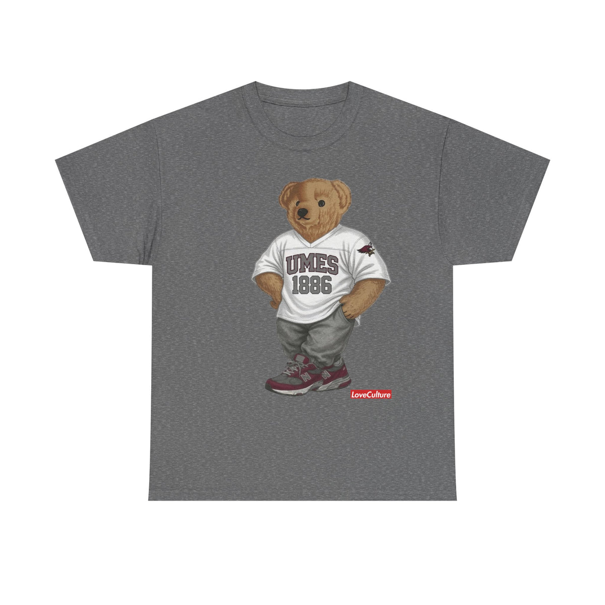UMES Bear Mascot Tee | Teddy Bear Graphic T-Shirt, UMES 1886 Sweatshirt Style, Maryland Eastern Shore