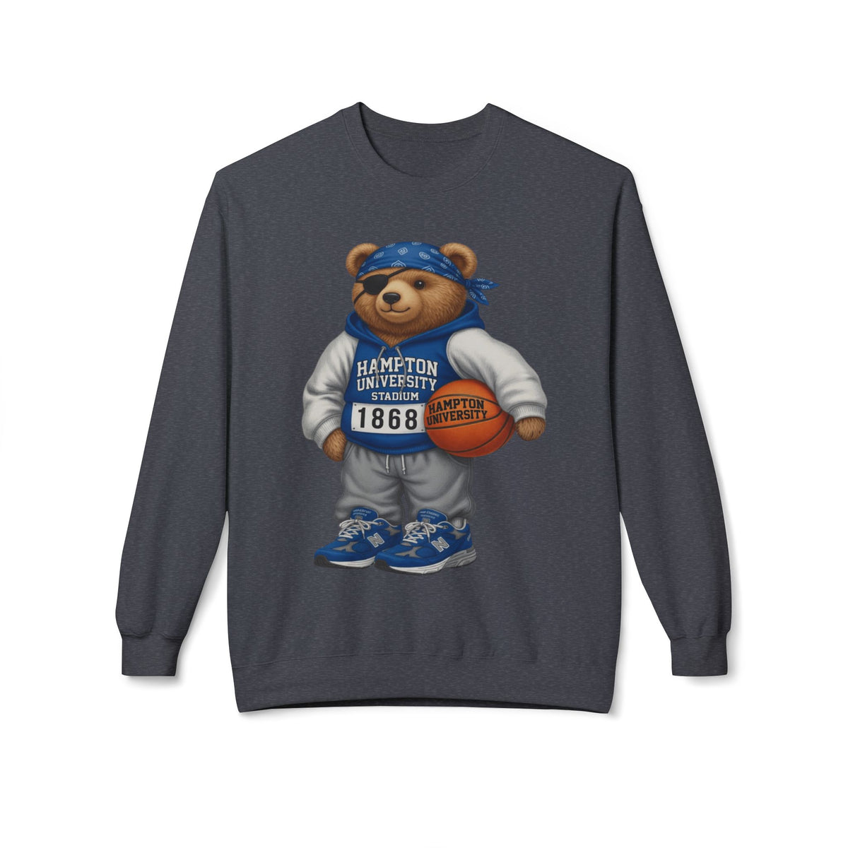 Hampton University Stadium Bear Mascot- HBCU Polo Bear sweatshirt