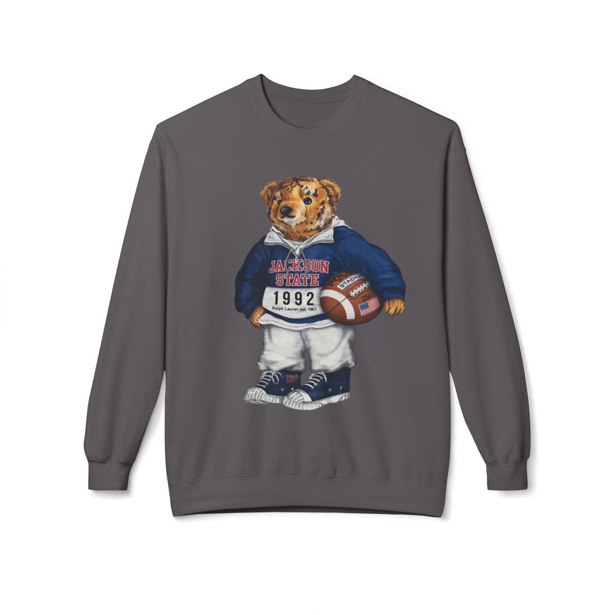 Jackson State Bear Mascot- HBCU Polo Bear sweatshirt