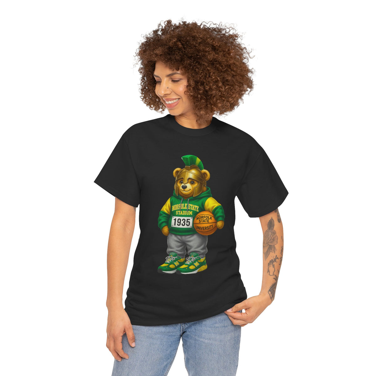 Norfolk State Spartan Bear - HBCU Tee Shirt