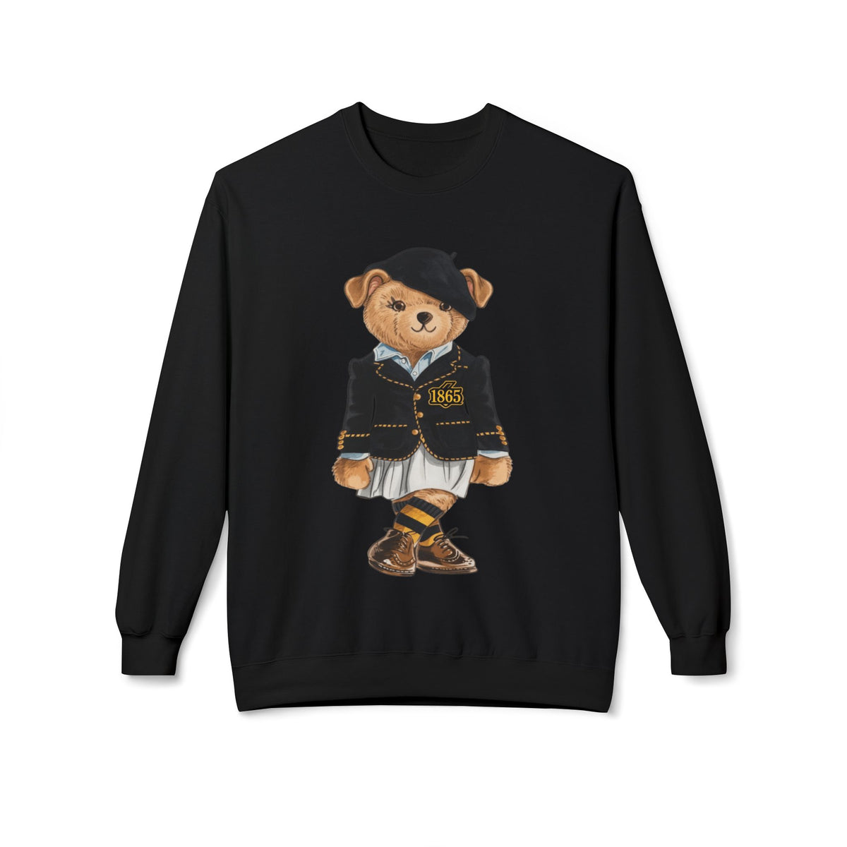 Bowie State Lady Teddy Bear Mascot- HBCU Polo Bear sweatshirt