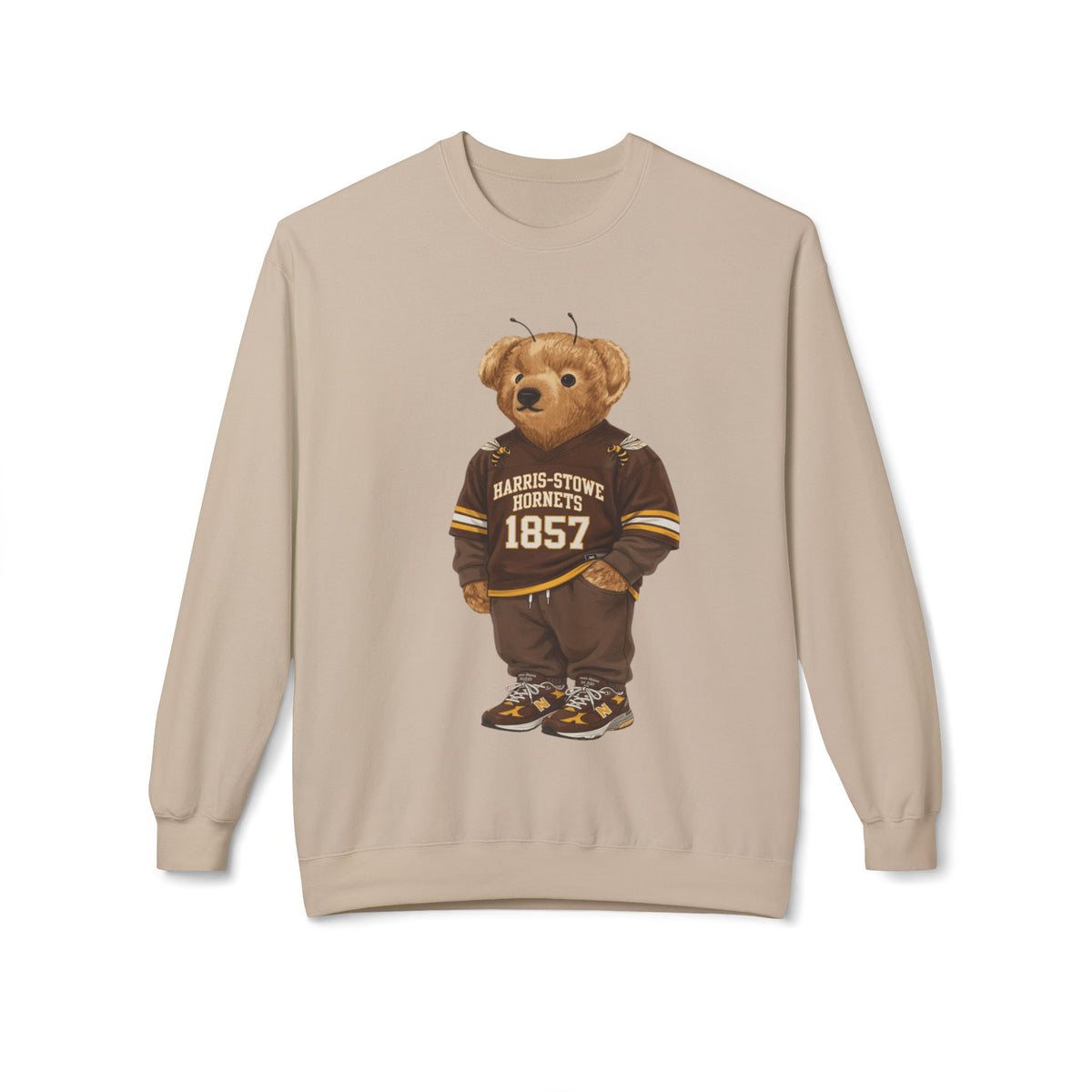Harris-Stowe Hornets Mascot- HBCU Polo Bear sweatshirt