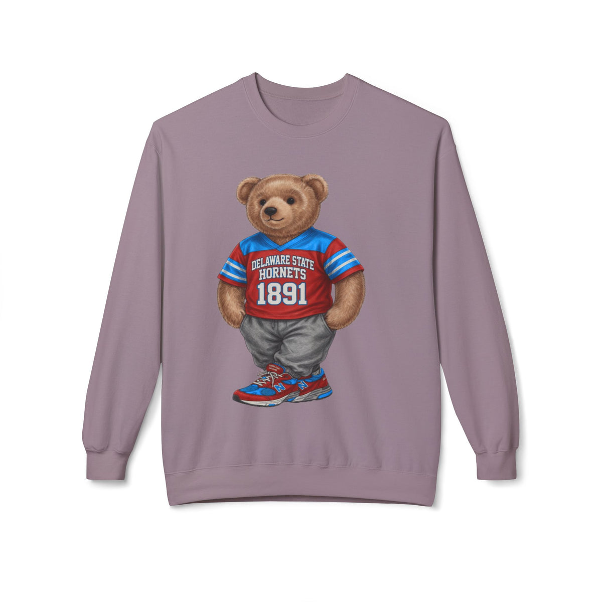 Delaware State Hornets Mascot Bear- HBCU Polo Bear sweatshirt