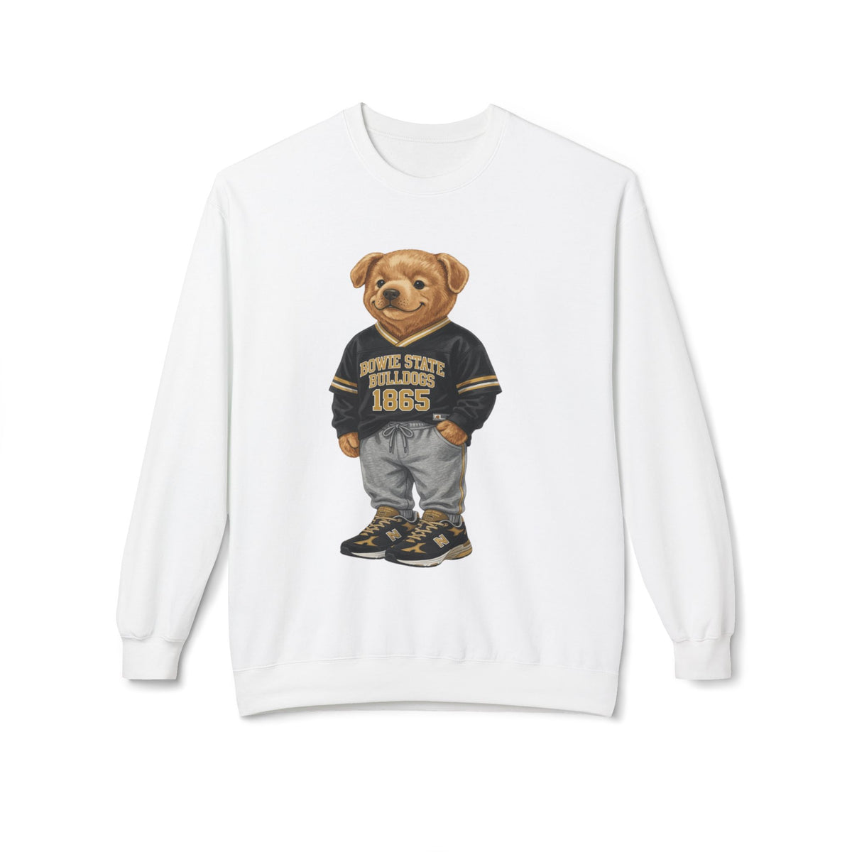 Bowie State Bulldogs Mascot Character- HBCU Polo Bear sweatshirt