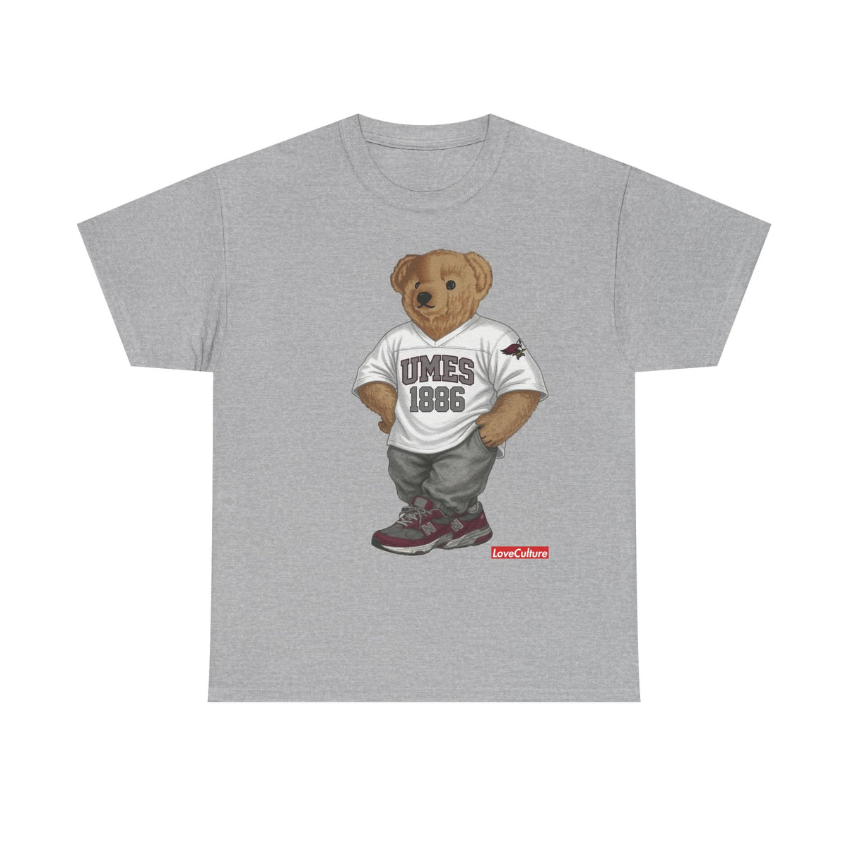 UMES Bear Mascot Tee | Teddy Bear Graphic T-Shirt, UMES 1886 Sweatshirt Style, Maryland Eastern Shore