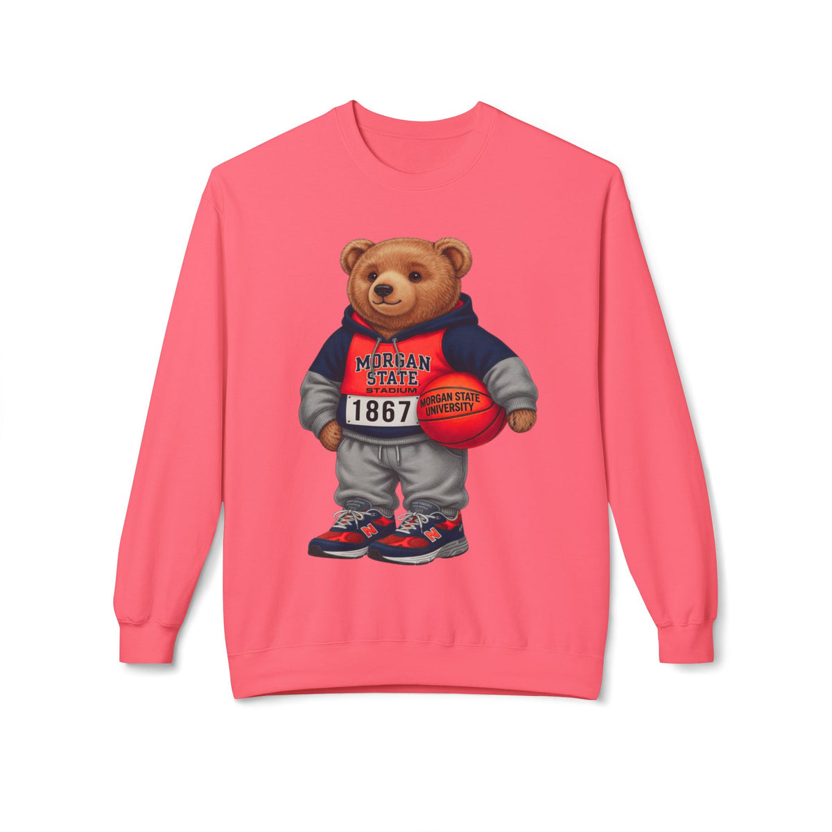 Morgan State Bear Mascot- HBCU Polo Bear sweatshirt