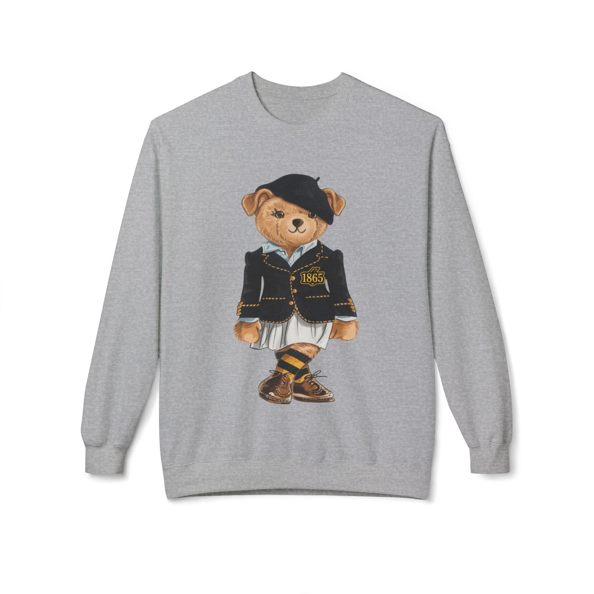 Bowie State Lady Teddy Bear Mascot- HBCU Polo Bear sweatshirt