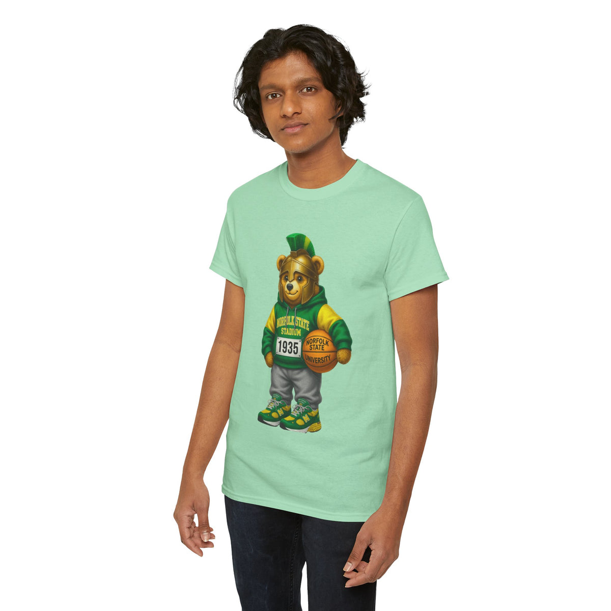 Norfolk State Spartan Bear - HBCU Tee Shirt