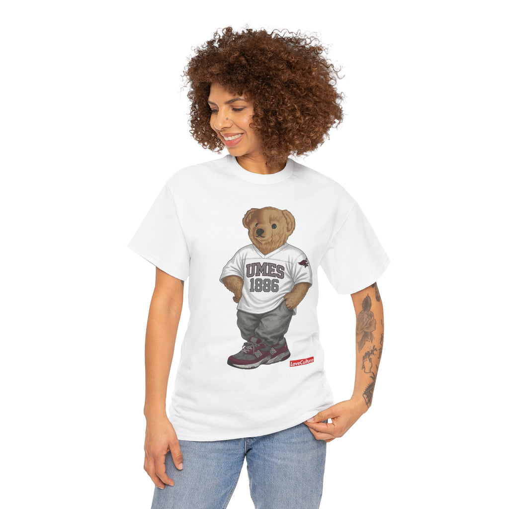 UMES Bear Mascot Tee | Teddy Bear Graphic T-Shirt, UMES 1886 Sweatshirt Style, Maryland Eastern Shore