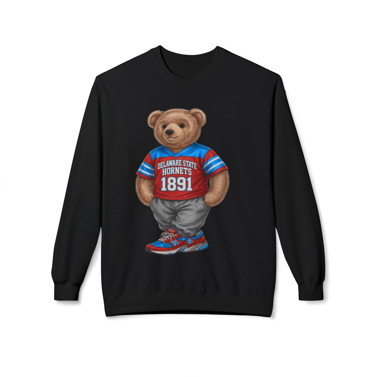 Delaware State Hornets Mascot Bear- HBCU Polo Bear sweatshirt