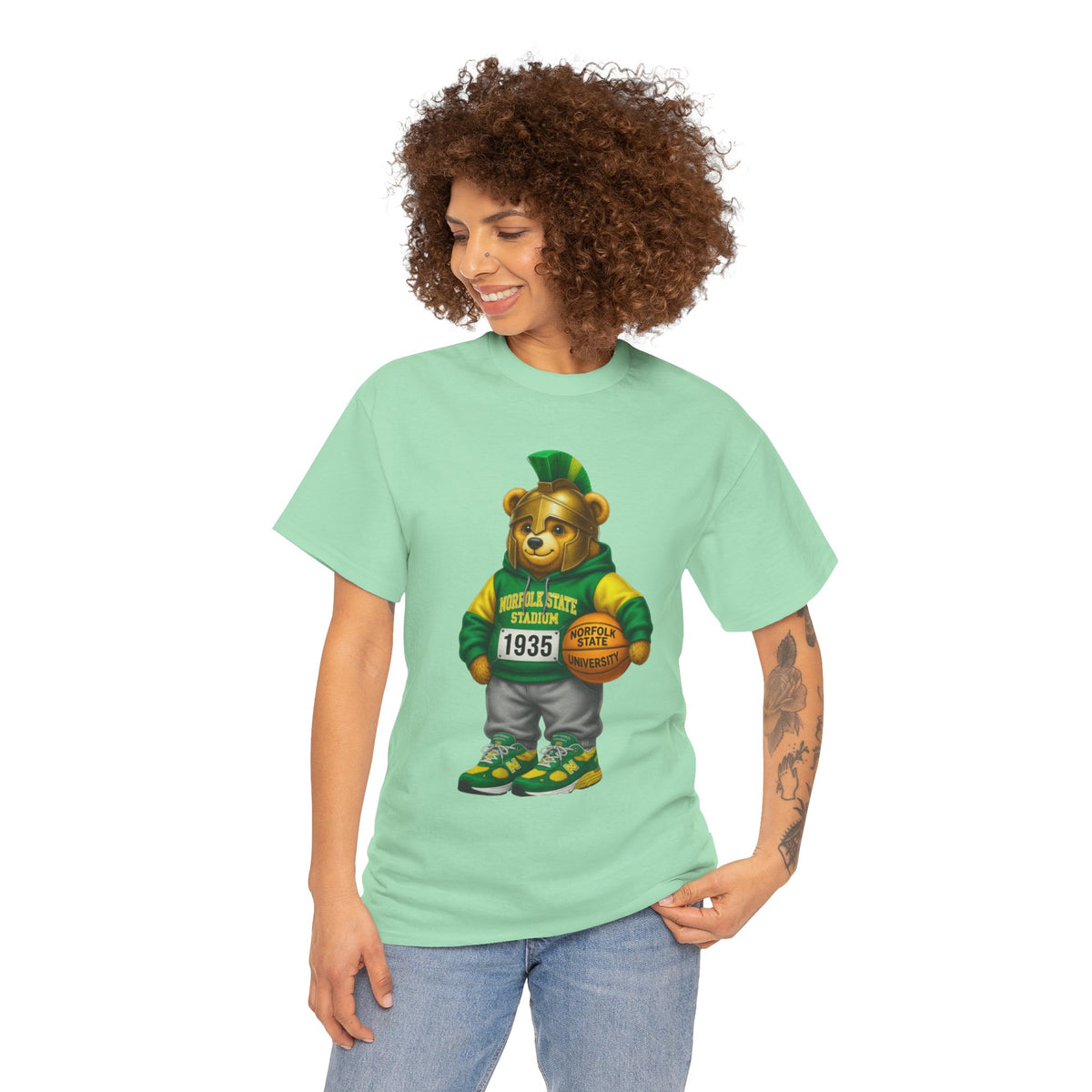Norfolk State Spartan Bear - HBCU Tee Shirt