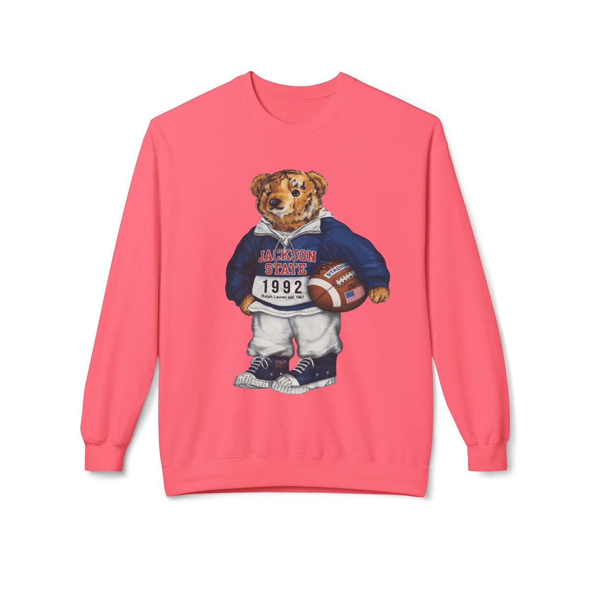 Jackson State Bear Mascot- HBCU Polo Bear sweatshirt