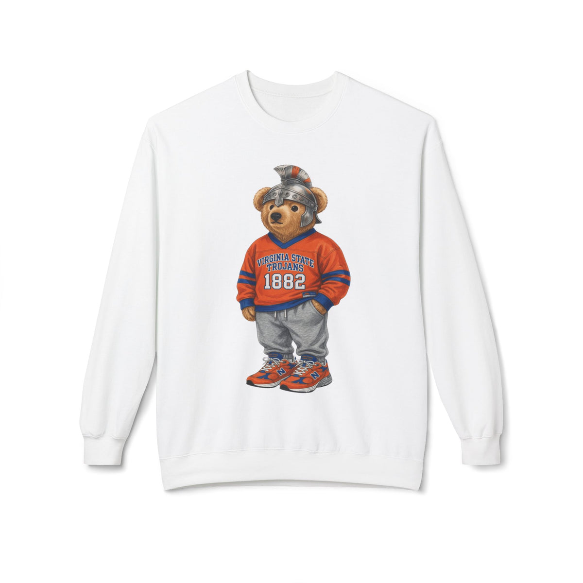 Trojan Bear Mascot- HBCU Polo Bear sweatshirt