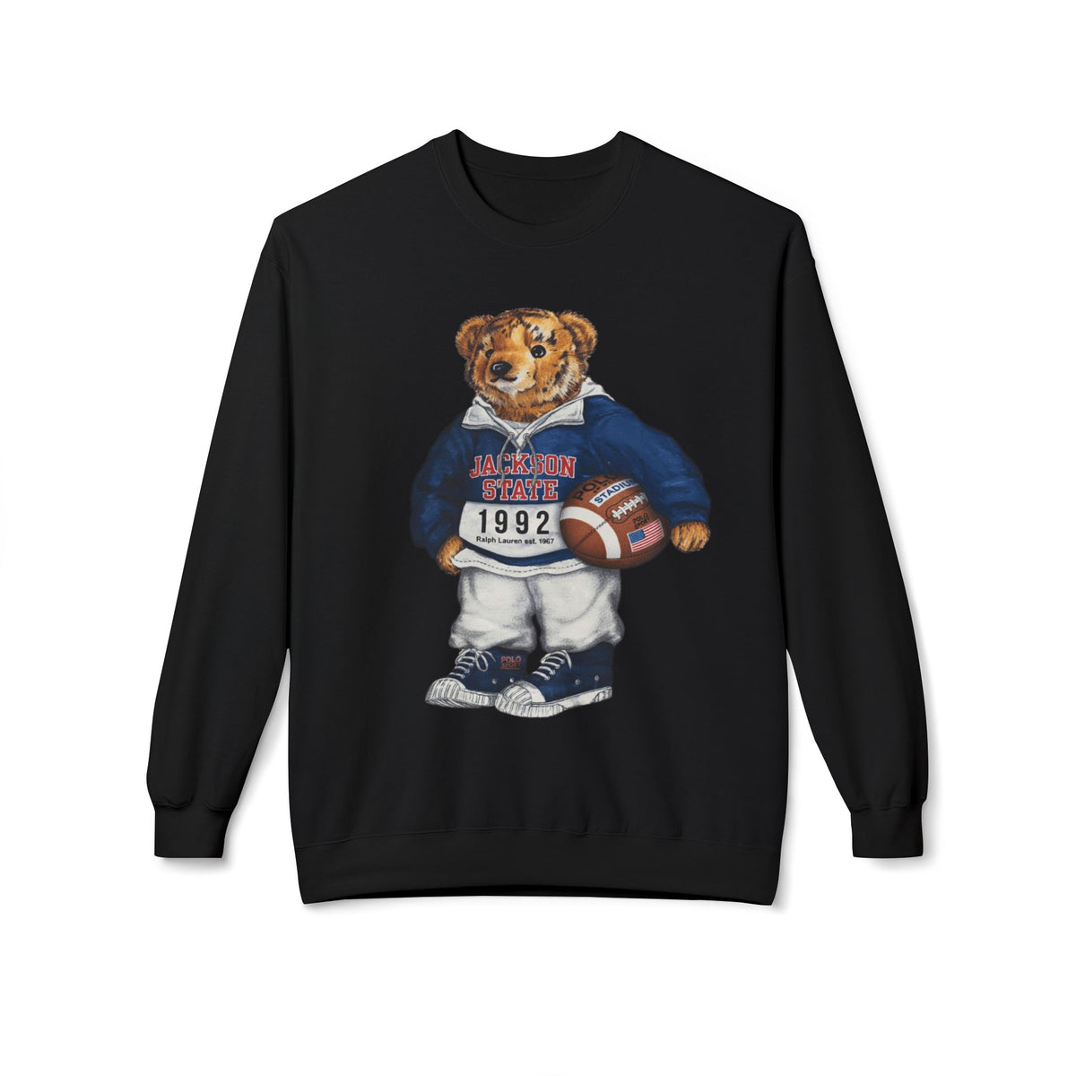 Jackson State Bear Mascot- HBCU Polo Bear sweatshirt