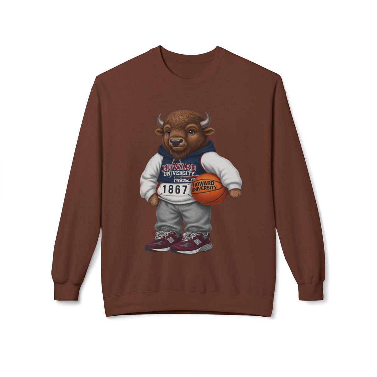 Bison Mascot- HBCU Polo Bear sweatshirt