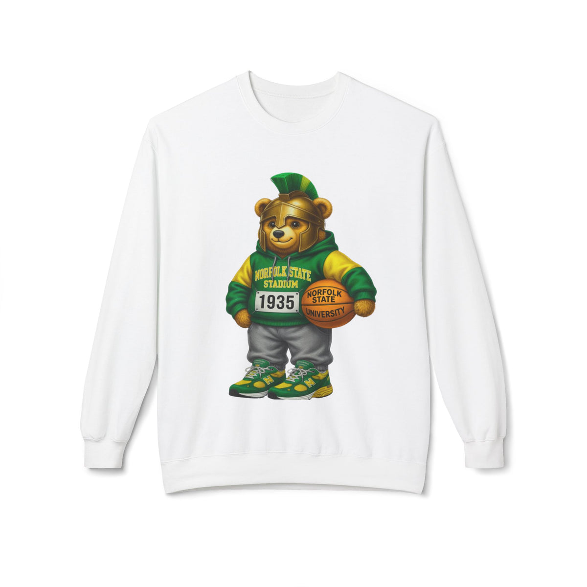 Norfolk State Trojan Bear HBCU Polo Bear sweatshirt
