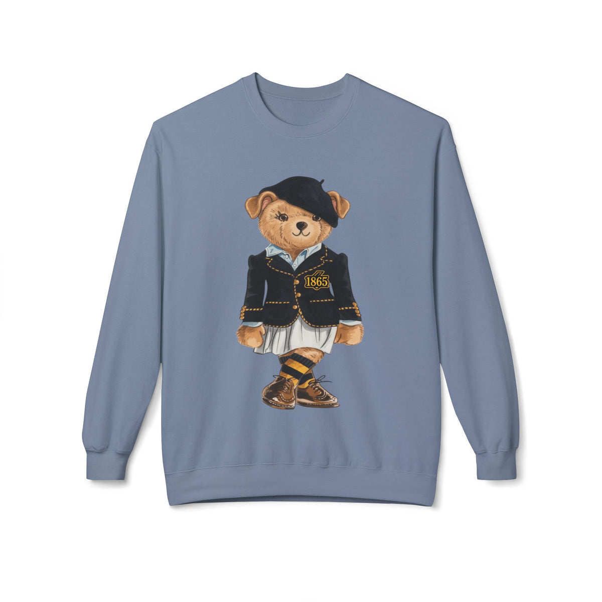 Bowie State Lady Teddy Bear Mascot- HBCU Polo Bear sweatshirt