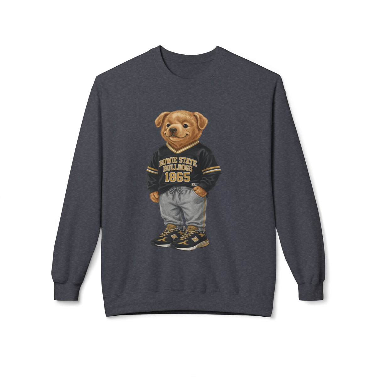 Bowie State Bulldogs Mascot Character- HBCU Polo Bear sweatshirt