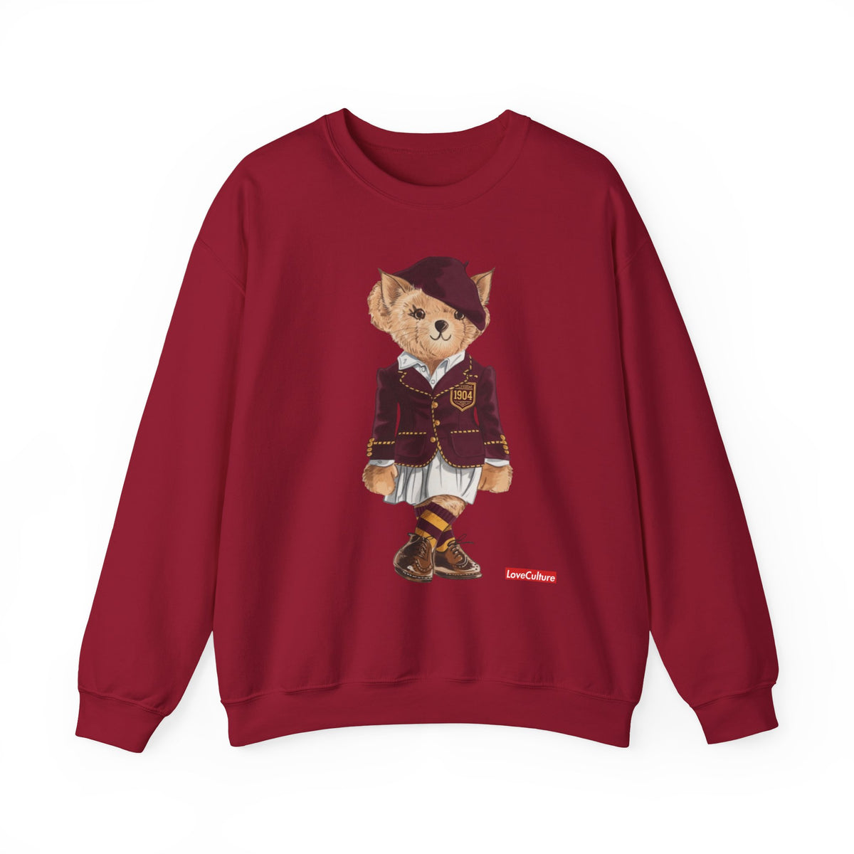 Bethune Cookman Teddy Bear Sweatshirt| Vintage Polo Club  Outfit