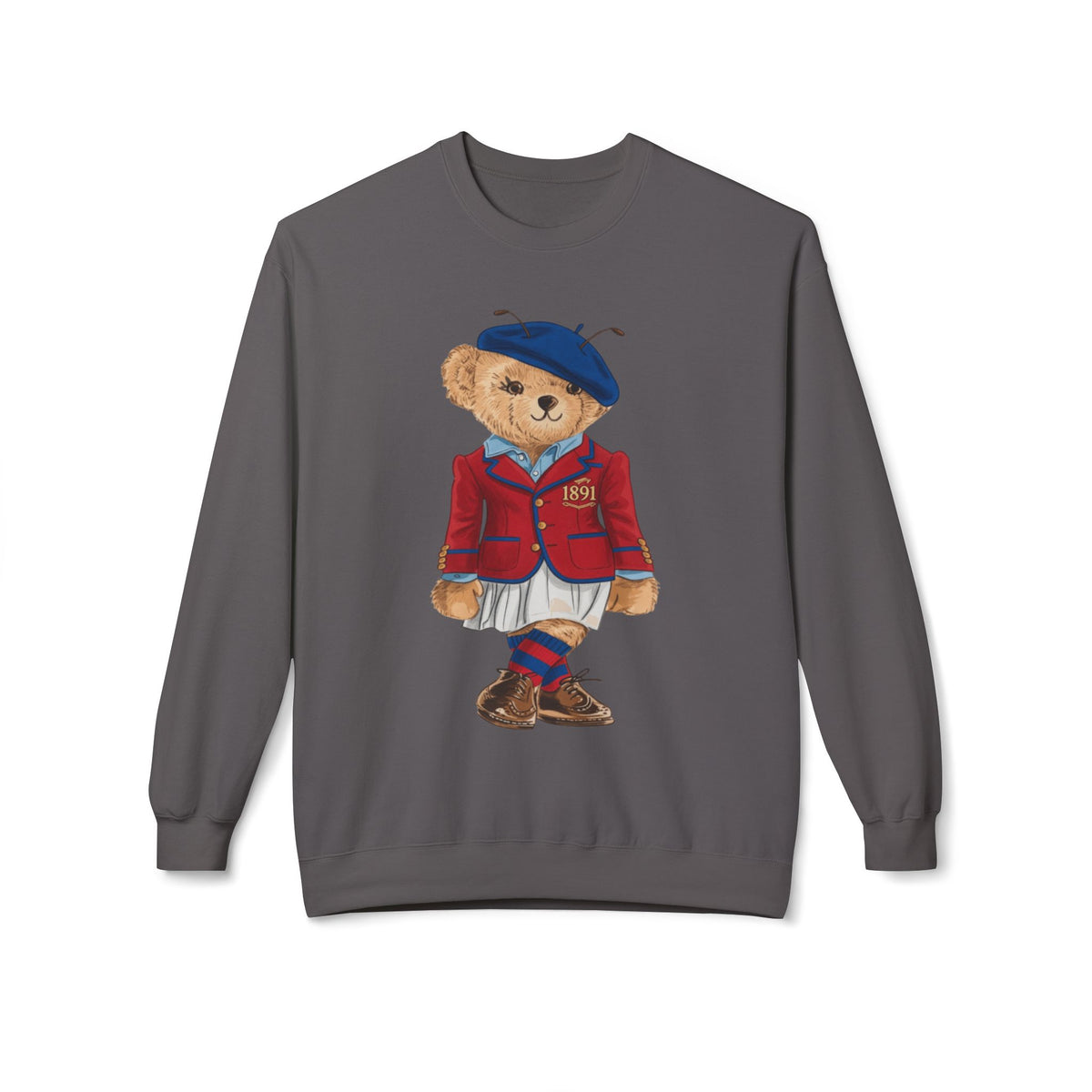 Vintage Teddy Bear in 1891 Sporting Attire- HBCU Polo Bear sweatshirt