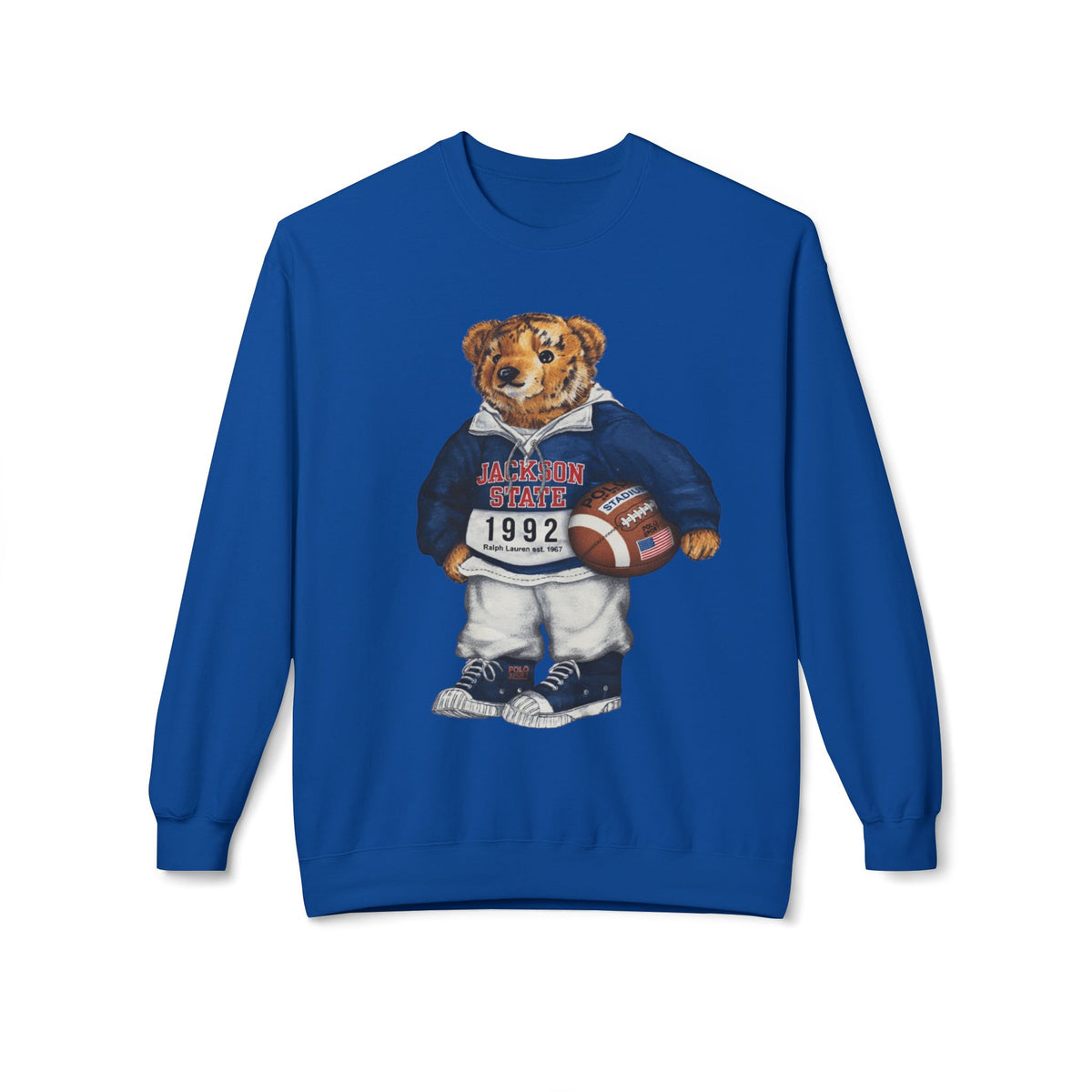 Jackson State Bear Mascot- HBCU Polo Bear sweatshirt