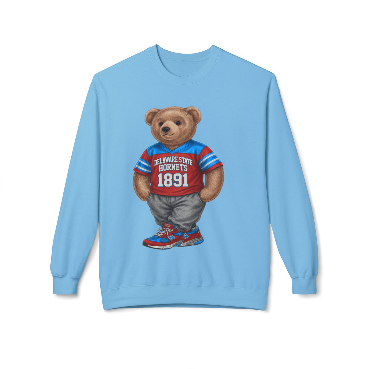 Delaware State Hornets Mascot Bear- HBCU Polo Bear sweatshirt