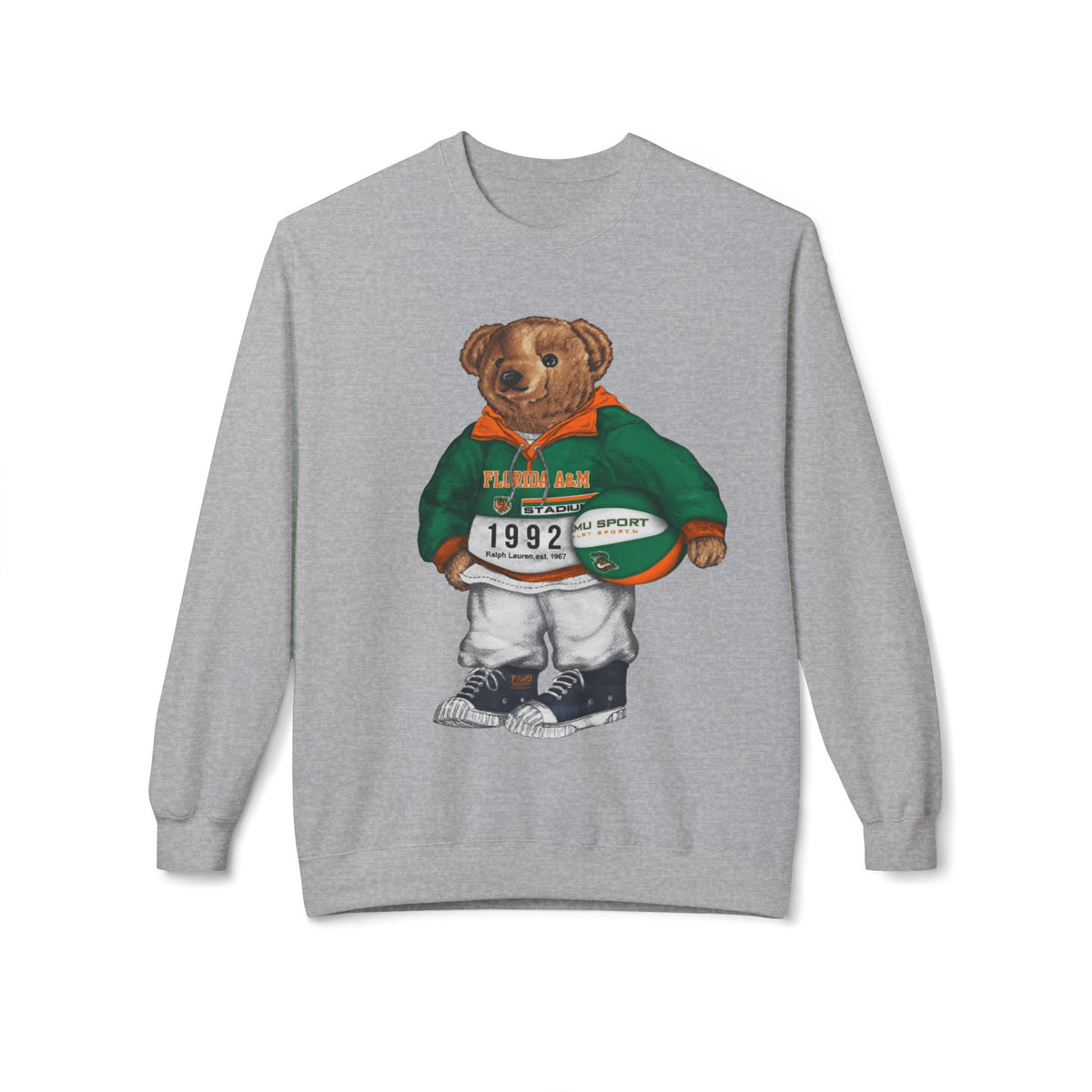 FAMU Rattlers Mascot Basketball Spirit- HBCU Polo Bear sweatshirt