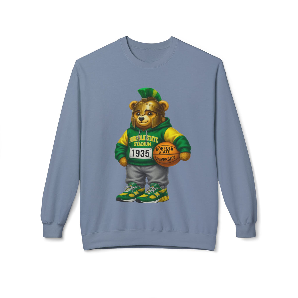 Norfolk State Trojan Bear HBCU Polo Bear sweatshirt