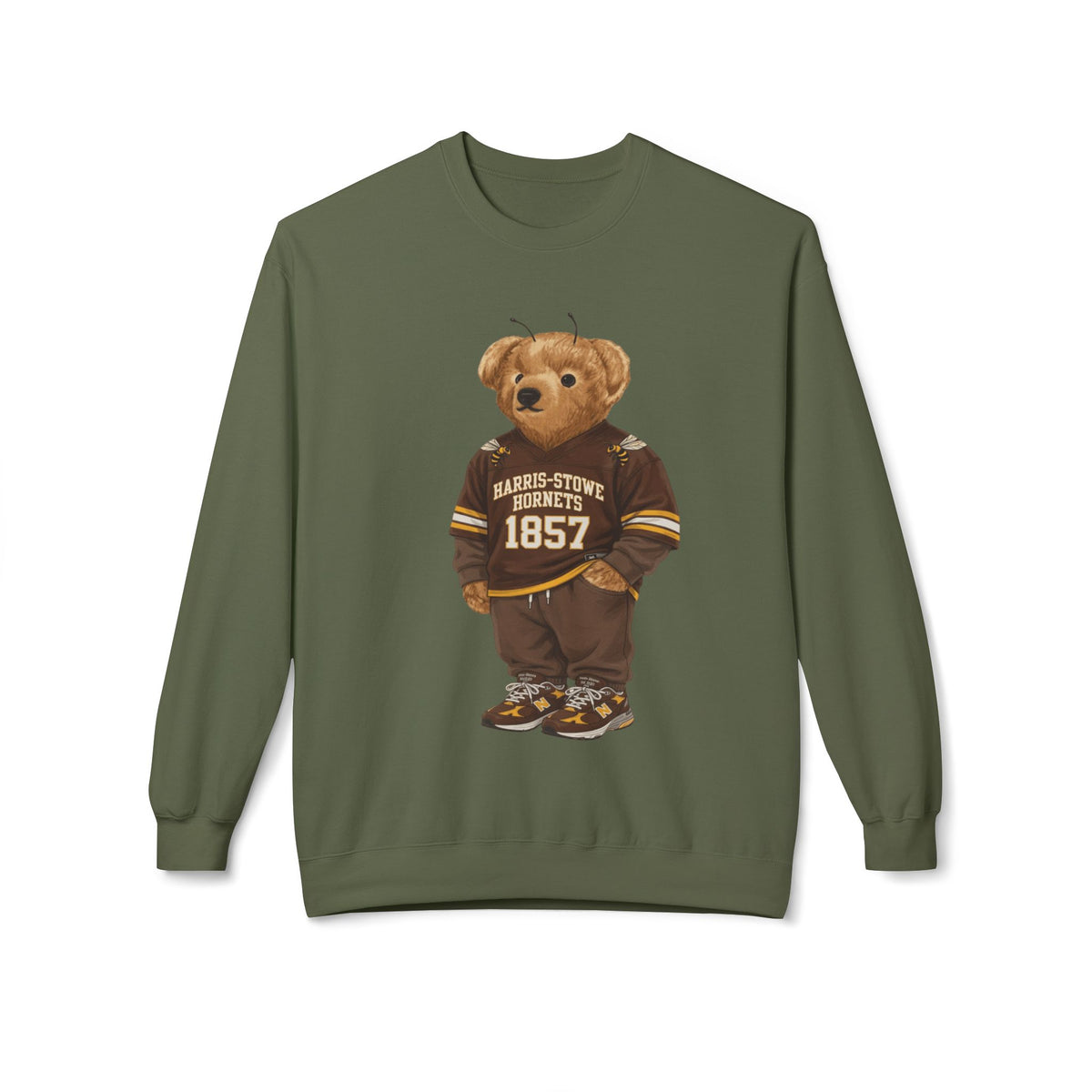 Harris-Stowe Hornets Mascot- HBCU Polo Bear sweatshirt